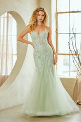 Sleeveless Mermaid Dress by Amelia Couture 2120