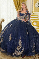 Off Shoulder Bow Ball Gown by Elizabeth K GL3710