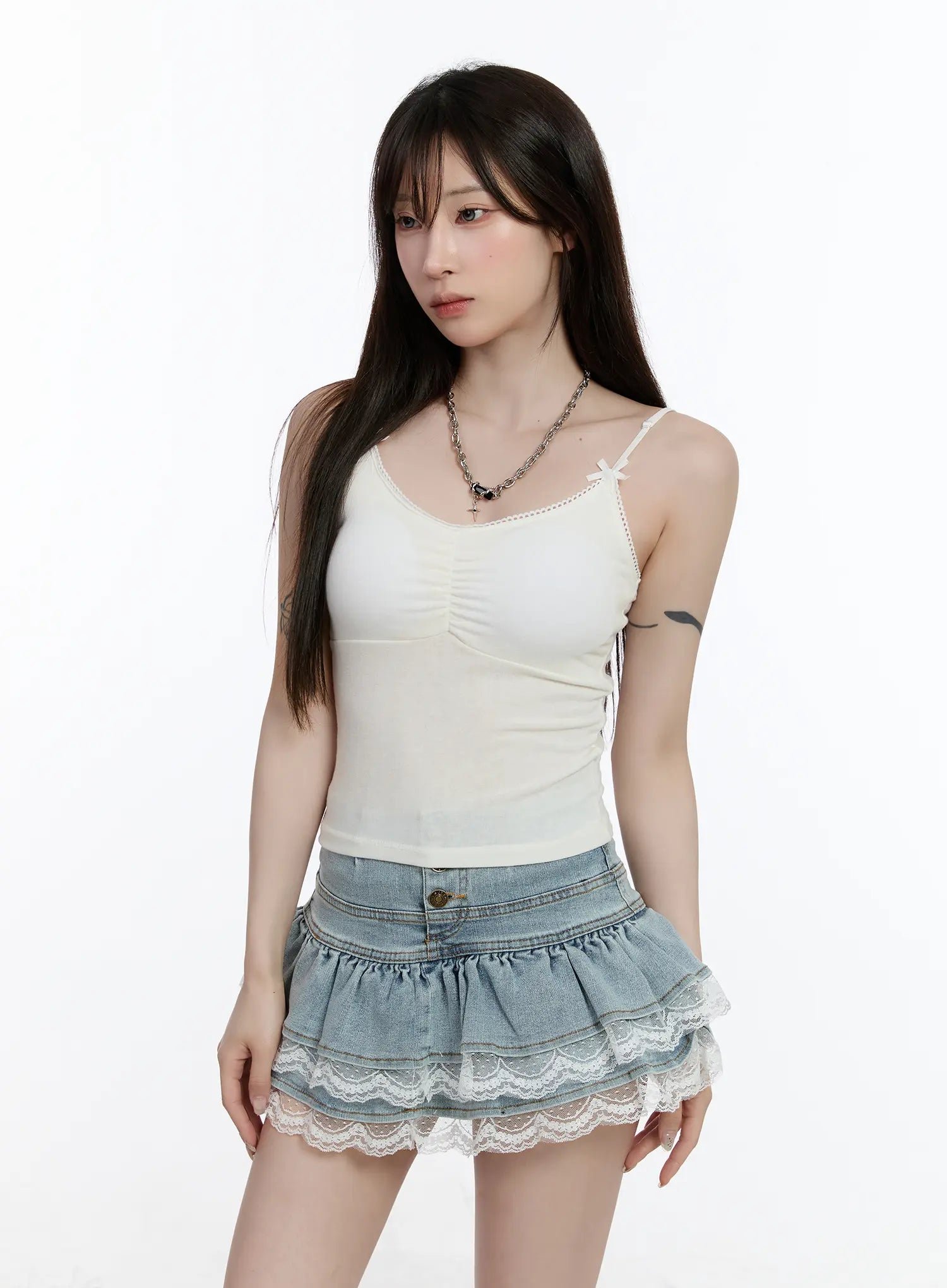 Cropped Knit Short Sleeve Top